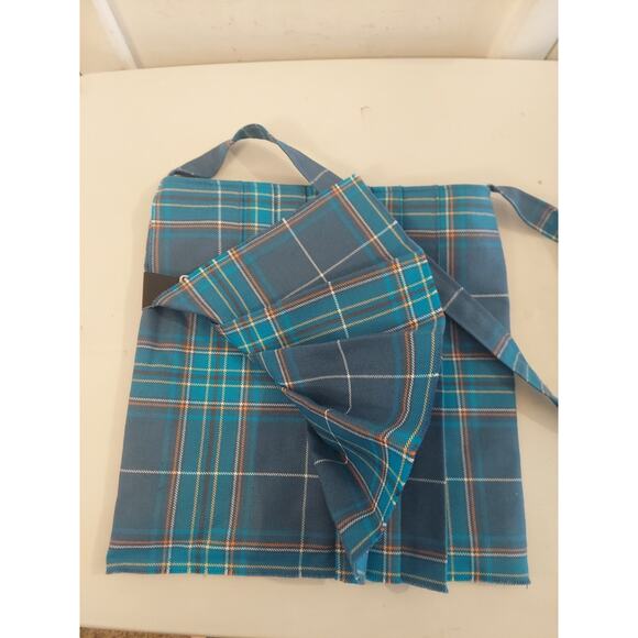 Scotland Shop Blue Plaid Tartan Shoulder Bag 100% Wool Tailored Kilt Pocketbook - Picture 8 of 13